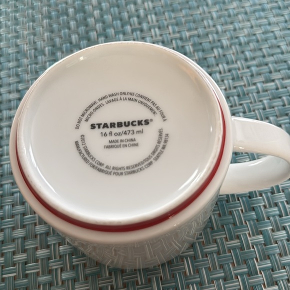Starbucks 16 fl oz stackable 2012 ceramic mug - Picture 3 of 5
